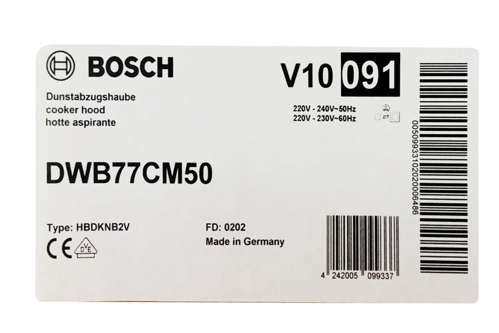 Máy hút mùi áp tường Bosch DWB77CM50