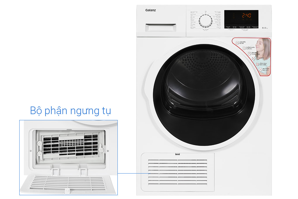 Máy sấy ngưng tụ Galanz 8 kg DC-80S5C