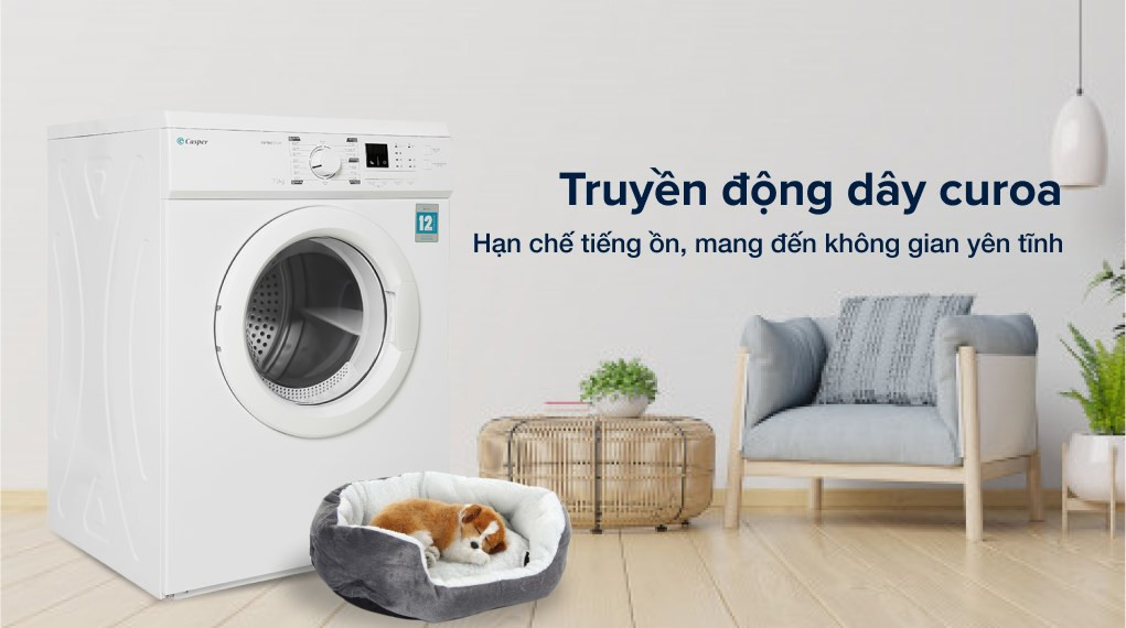 Máy sấy thông hơi Casper 7.2 kg TD-72VWD