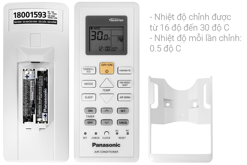 Máy lạnh Panasonic Inverter 1.5 HP CU/CS-PU12ZKH-8M