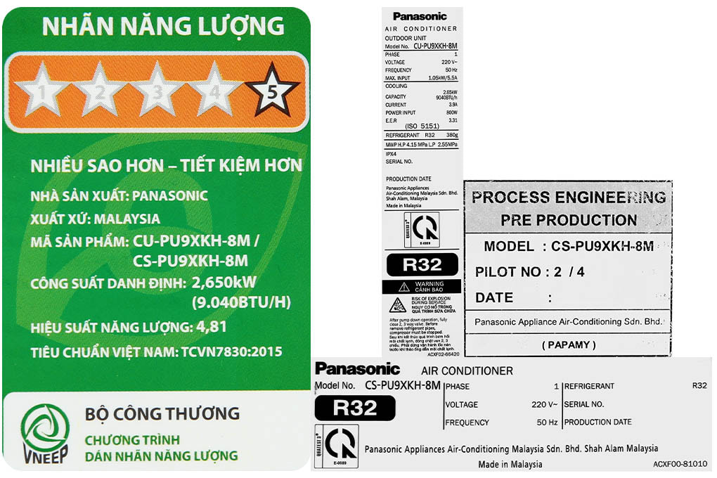 Máy lạnh Panasonic Inverter 1 HP CU/CS-PU9XKH-8M