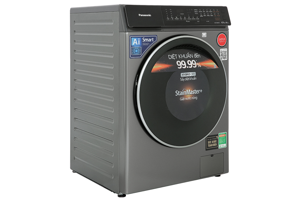 Máy giặt sấy Panasonic Inverter giặt 10 kg - sấy 6 kg NA-S106FC1LV