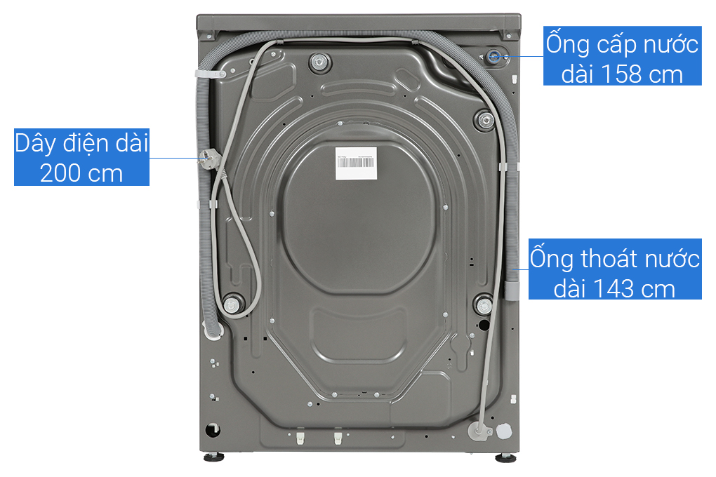 Máy giặt sấy Aqua Inverter giặt 10 kg - sấy 6 kg AQD-AH1000G.PS