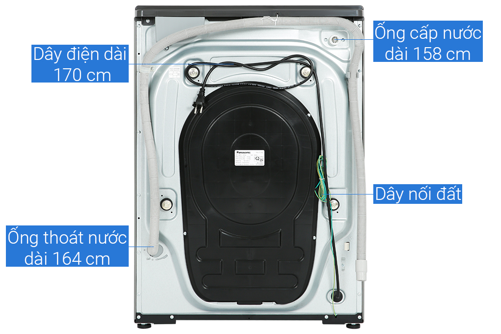 Máy giặt Panasonic Inverter giặt 9.5 kg - sấy tiện ích 2 kg NA-V95FR1BVT