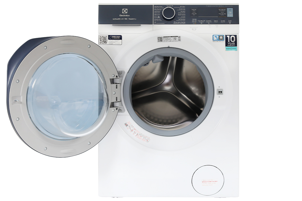 Máy giặt sấy Electrolux Inverter giặt 11 kg - sấy 7 kg EWW1142Q7WB