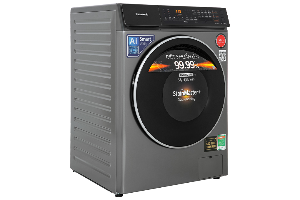 Máy giặt Panasonic Inverter giặt 10.5 kg - sấy tiện ích 2 kg NA-V105FC1LV