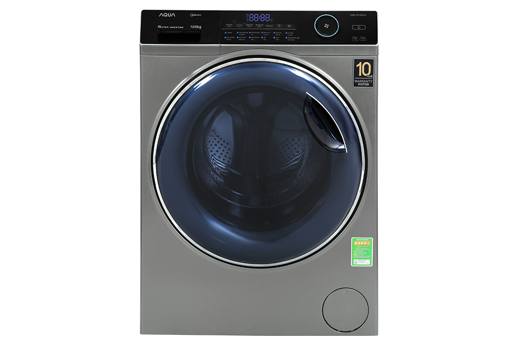 Máy giặt sấy Aqua Inverter giặt 10 kg - sấy 6 kg AQD-AH1000G.PS